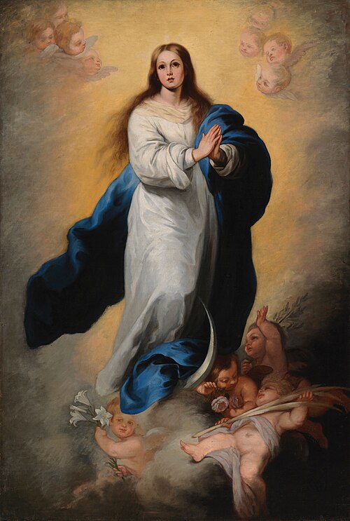 Marie himmelfärd, kopia efter Murillo, 1863, Adolf von Becker