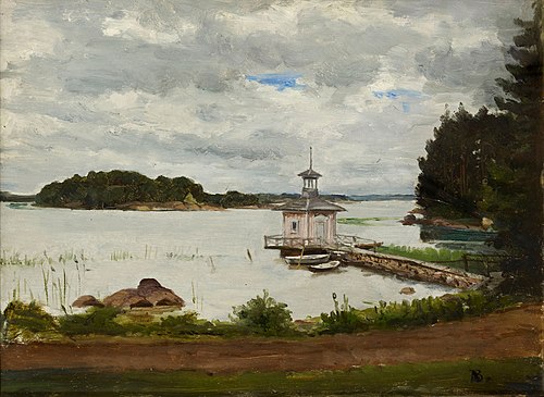 View from Meilahti, 1900, Adolf von Becker