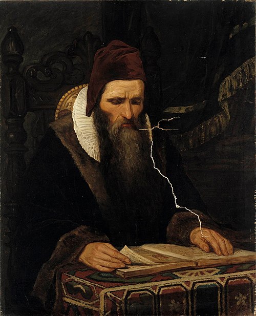 En lärd i medeltiden, 1862, Adolf von Becker