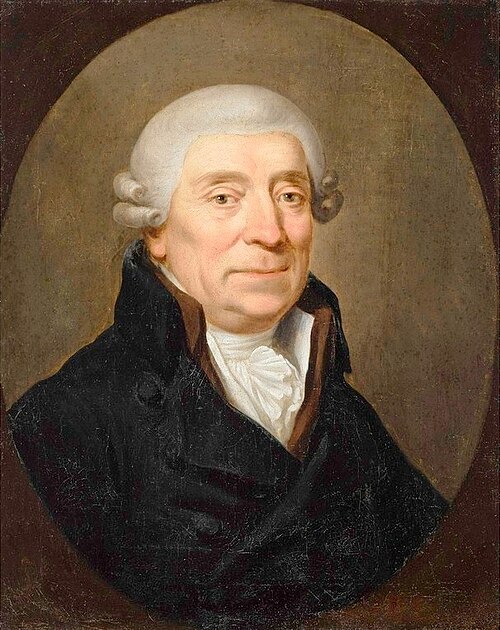 Portret Franciszka Gugenmusa, nadwornego zegarmistrza Stanisława Augusta., 1810, Kazimierz Wojniakowski