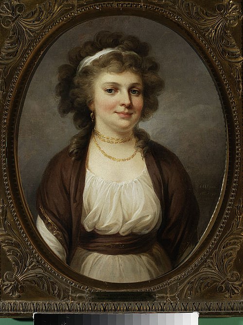 Portrait de Józefa Chrzanowska née Szemplińska., 1793, Kazimierz Wojniakowski