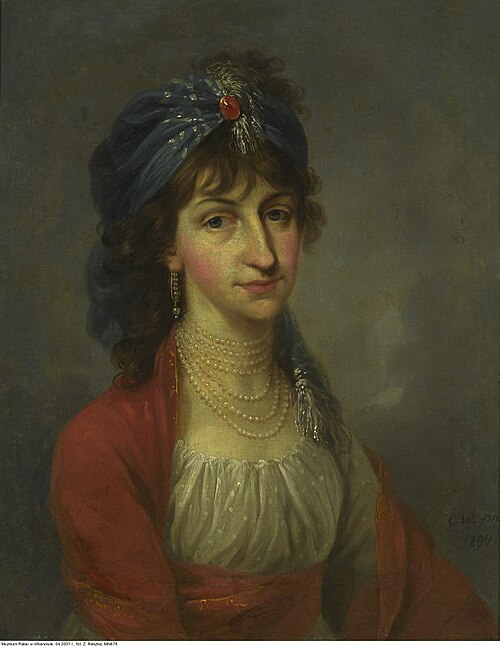 Portrait de Kazimiera Wilżyna née Potocka., 1794, Kazimierz Wojniakowski