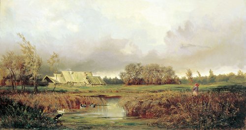 Marsh in Autumn, 1871, Efim Volkov