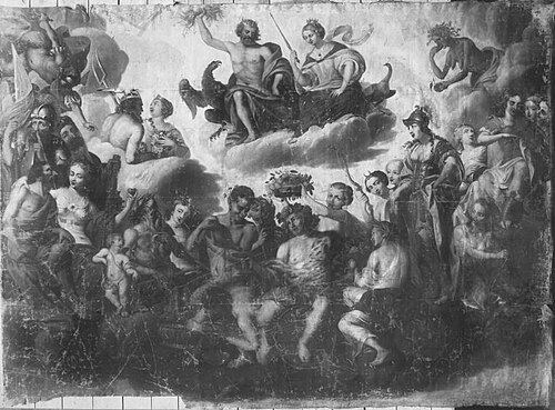 Götterversammlung (zugeschrieben), 1556, Hans Bocksberger le Jeune