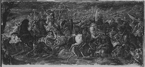 Josua gebietet der Sonne Stillstand (zugeschrieben), 1556, Hans Bocksberger le Jeune