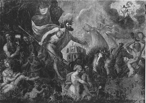 Neptun auf einem Muschelwagen (zugeschrieben), 1556, Hans Bocksberger le Jeune