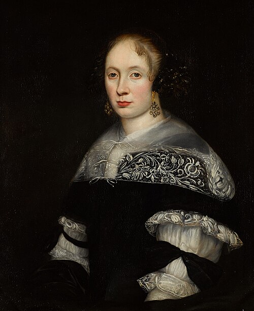 Portrait of an unknown woman, 1670, Bernhard Vollenhove