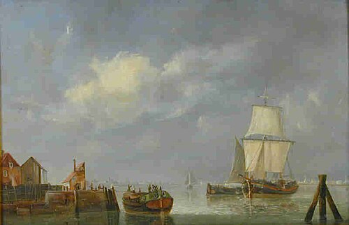 Een binnenwater, 1845, Emanuel de Vries