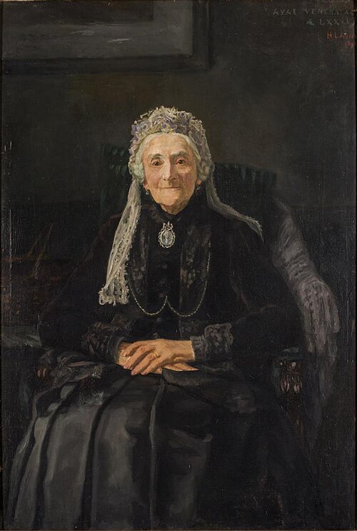 Portret Netje Asser, 1892, Hendrik Lodewijk Asser