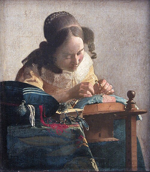 La Dentellière, 1669, Johannes Vermeer