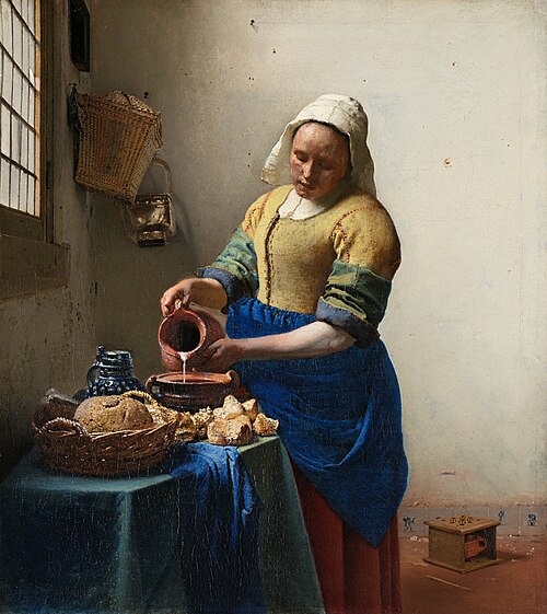 La Laitière, 1660, Johannes Vermeer