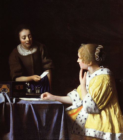 La Maîtresse et la Servante, 1666, Johannes Vermeer