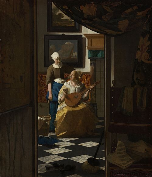 La Lettre d'amour, 1668, Johannes Vermeer