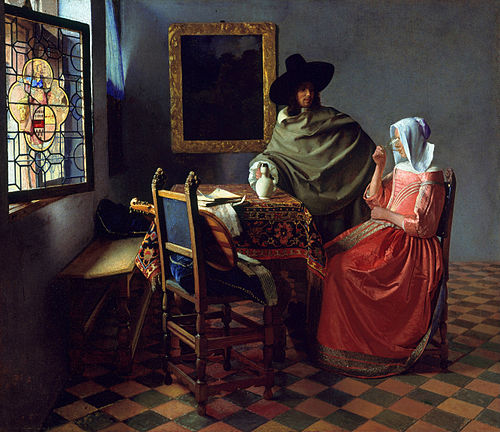 Le Verre de vin, 1659, Johannes Vermeer