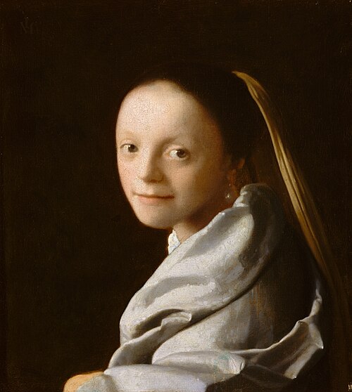 Portrait d'une jeune femme, 1665, Johannes Vermeer