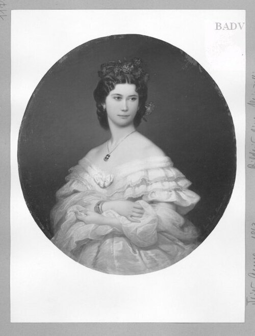 portrait of a lady in white, 1863, Anna Susanna Fries