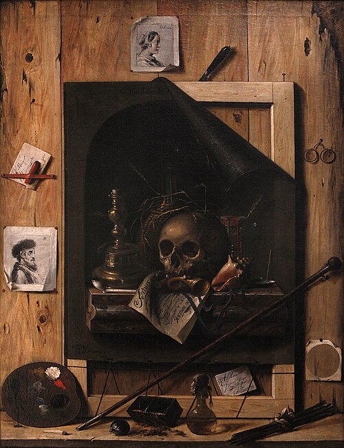 Vanité et trompe-l'oeil, 1601, Jean François de le Motte