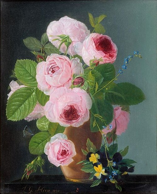 Bouquet de roses, 1820, Jean-Georges Hirn