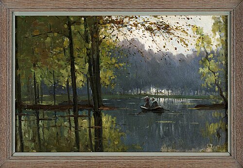 Overstroomd park, Worpplantsoen, 1910, Bartus Korteling