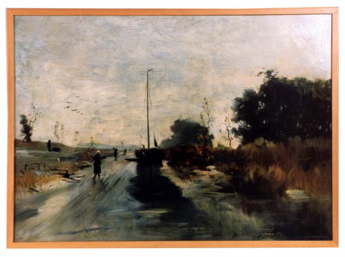 Raalterkanaal bij Zandbeltermolen., 1900, Bartus Korteling