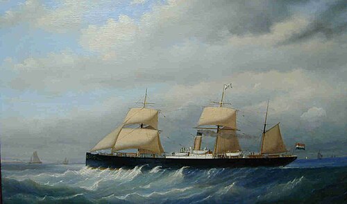 Het ss. Prins Maurits, 1875, Johan Coenraad Leich