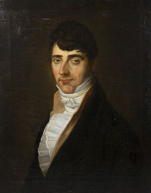 Portrait of man with a white cravat, 1810, Jean De Landtsheer