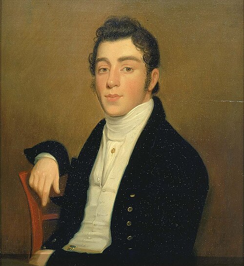 Portrait of Mendes Cohen, 1818, Joseph Wood