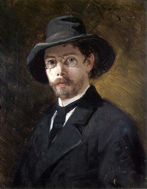 Portrait of the Swedish Painter Reinhold Callmander, 1876, Oskar Arnold Wergeland
