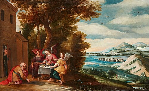 Abraham and the angels, 1650, Andries Snellinck