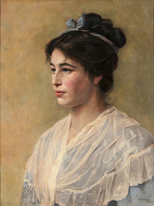 Portret van mevr. van Booven-Lopes Suasso, 1909, Johann Wilhelm Kaiser
