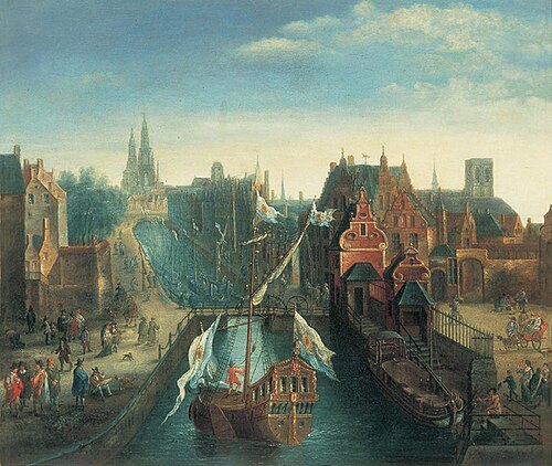 Port of Brussels, 1750, Andreas Martin