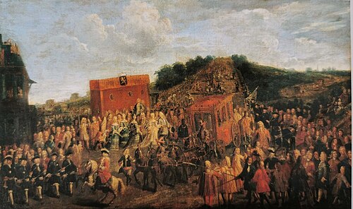 De intrede te Brussel van aartshertogin Maria-Elisabeth, 1724, Andreas Martin