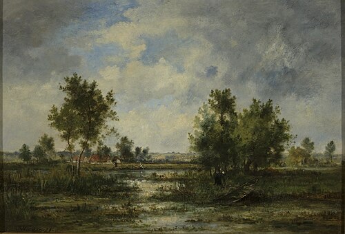 View of a marshland, 1873, Louis Victor Watelin