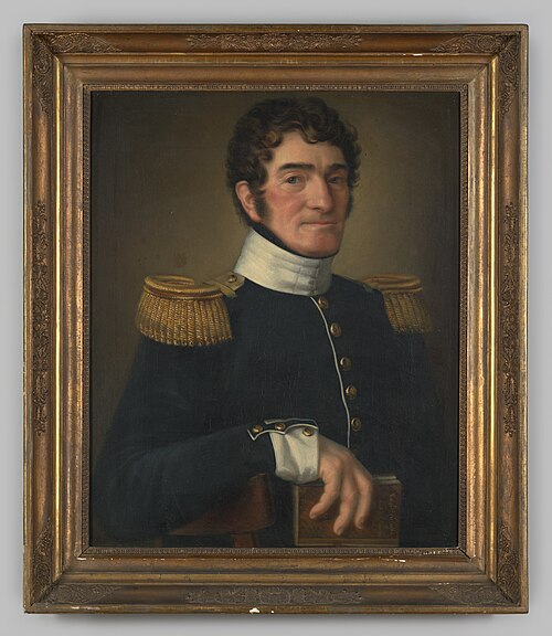 Portrait of Josephus Joannes Franciscus Antonius Matthias baron van Voorst tot Voorst (1767-1841), 1827, Leopoldus Jacobus Ledel