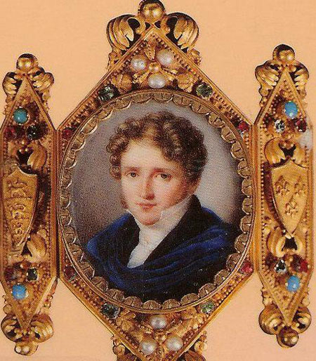 Porträt des Alfred de Vigny, 1826, Léon Larue