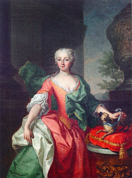 Aloysia von Plettenberg geb. Gräfin Lamberg (1718-1796), 1740, Anton Kappers