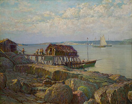 Newfoundland Fish Wharf, , William Partridge Burpee