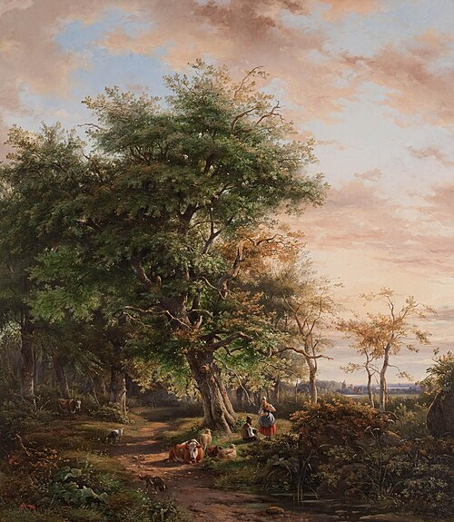 Rusten onder een boom, , Johannes van Ravenswaay