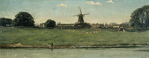 Bolwerksmolen (gebouwd in 1863)  te Deventer, 1909, Johan Bokhorst