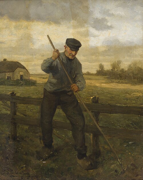 Schoffelende boer, 1917, Jacobus Frederik Sterre de Jong
