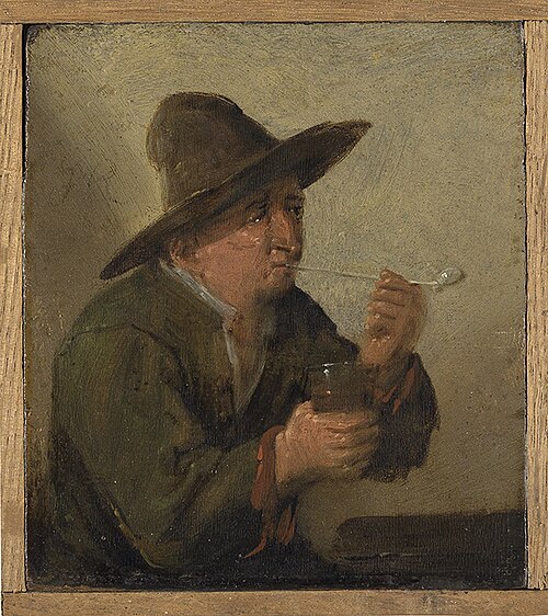 The five senses: taste, 1685, Jan Molenaer (II)
