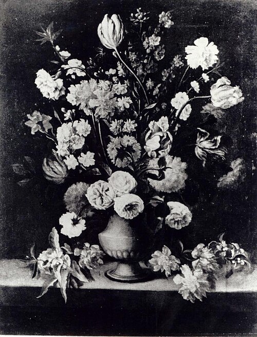 Bouquet of flowers., 1744, Andreas Heldt