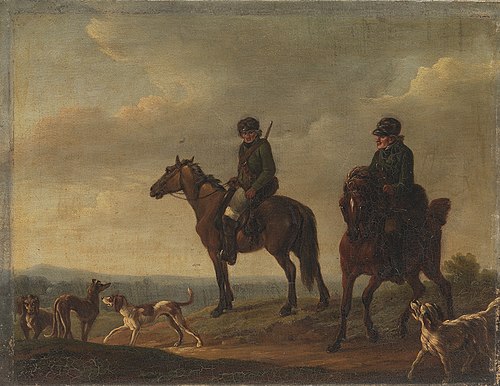 To jægere til hest, 1811, Christian David Gebauer