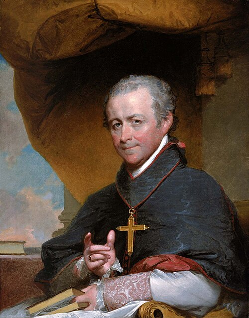 Bishop Jean-Louis Anne Magdelaine Lefebvre de Cheverus, 1823, Gilbert Stuart