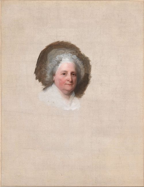Martha Washington (Martha Dandridge Custis), 1796, Gilbert Stuart