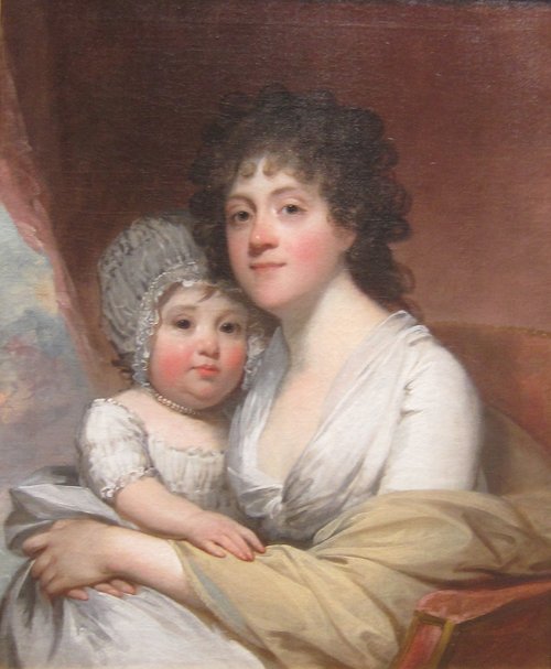 Mrs. Samuel Gatliff and Daughter Elizabeth, 1798, Gilbert Stuart