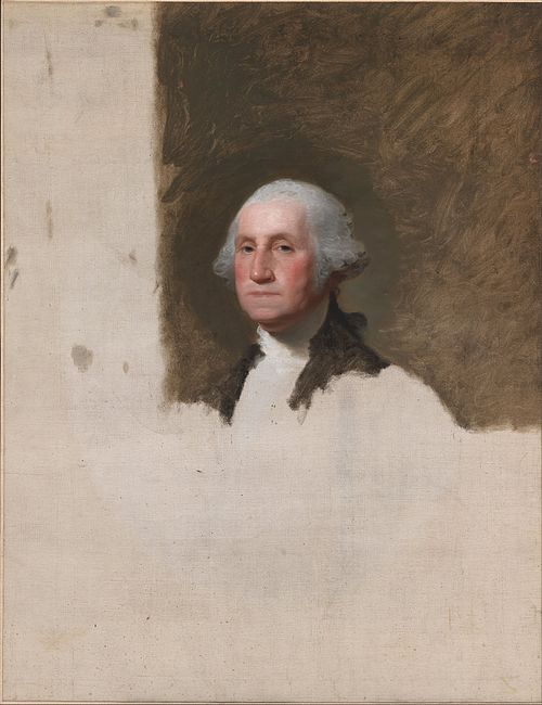 George Washington (The Athenaeum Portrait), 1796, Gilbert Stuart