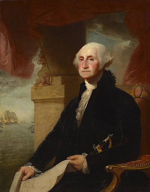 George Washington (Constable-Hamilton Portrait), 1797, Gilbert Stuart