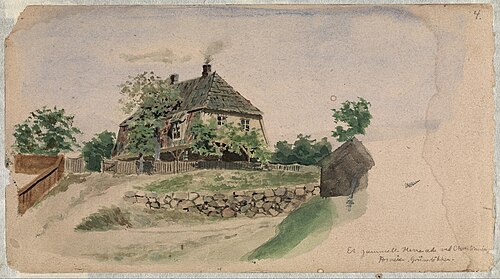 Øvre Foss, 1879, Edvard Munch