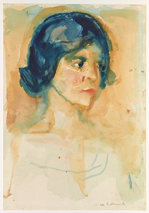 Female Head, 1920, Edvard Munch